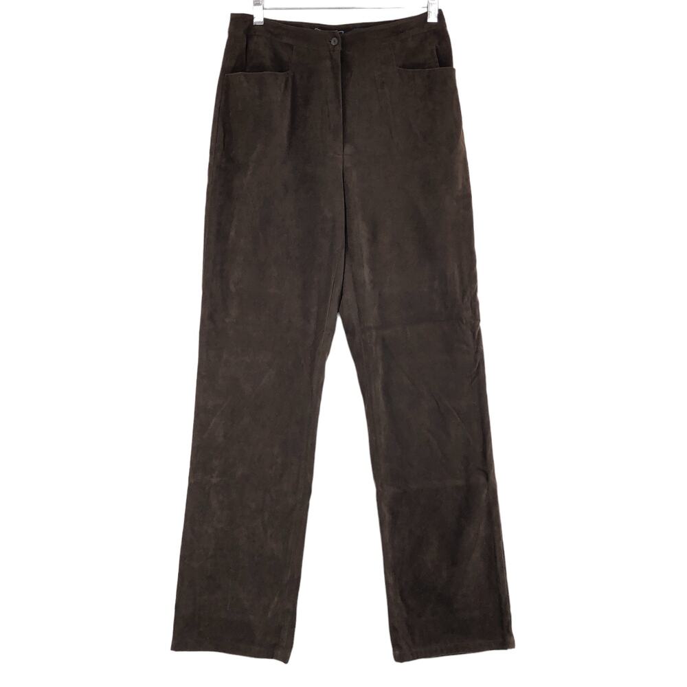 Harolds Womens Size 4 Pants Trousers Stretch Brown Twill Casual